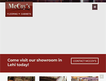 Tablet Screenshot of mccoysflooring.com